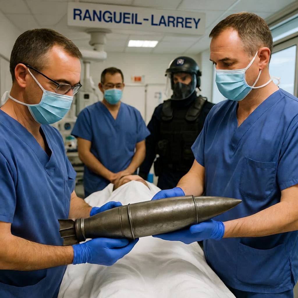 Médicos extraen proyectil de la Primera Guerra Mundial del recto de un joven en Toulouse, Francia 