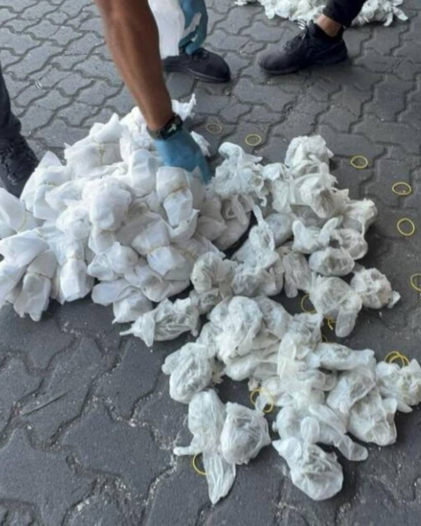 DNCD incauta casi 20 kilos de marihuana oculta en pañales en Puerto Haina