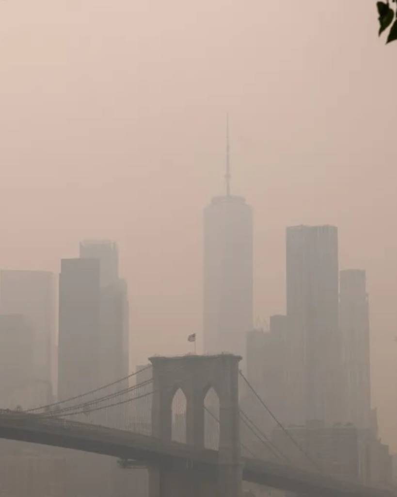 Nueva York envuelta en humo tóxico: a dos días de la final del Mundial, los incendios canadienses generan alarma
